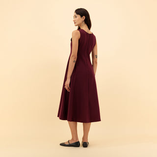 MIDI FLEECE DRESS